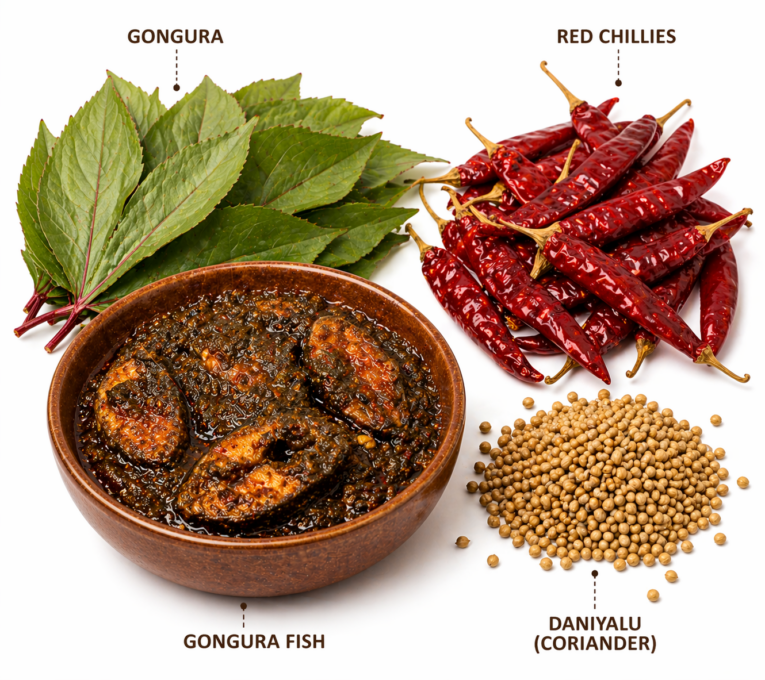 gongura fish ingridents